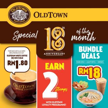 OLDTOWN-White-Coffee-Special-18th-Of-The-Month-Promotion-350x350 - Beverages Food , Restaurant & Pub Johor Kedah Kelantan Kuala Lumpur Melaka Negeri Sembilan Pahang Penang Perak Perlis Promotions & Freebies Putrajaya Sabah Sarawak Selangor Terengganu 