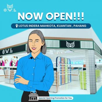 OWL-Eyewear-Opening-Deal-at-Lotus-Indera-Mahkota-Kuantan-350x350 - Eyewear Fashion Lifestyle & Department Store Pahang Promotions & Freebies 