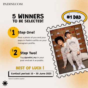 Padini-Fathers-Day-Contest-1-350x350 - Apparels Events & Fairs Fashion Accessories Fashion Lifestyle & Department Store Johor Kedah Kelantan Kuala Lumpur Melaka Negeri Sembilan Online Store Pahang Penang Perak Perlis Putrajaya Sabah Sarawak Selangor Terengganu 