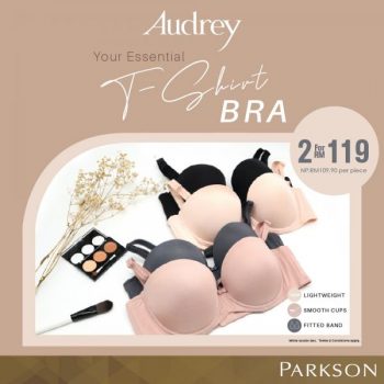 Parkson-Audrey-Signature-T-Shirt-Bra-2-for-RM119-Promotion-350x350 - Fashion Accessories Fashion Lifestyle & Department Store Johor Kedah Kelantan Kuala Lumpur Lingerie Melaka Negeri Sembilan Pahang Penang Perak Perlis Promotions & Freebies Putrajaya Sabah Sarawak Selangor Terengganu Underwear 