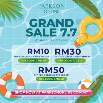 Parkson-Online-7.7-Sale-1-350x350 - Johor Kedah Kelantan Kuala Lumpur Malaysia Sales Melaka Negeri Sembilan Online Store Pahang Penang Perak Perlis Putrajaya Sabah Sarawak Selangor Supermarket & Hypermarket Terengganu 