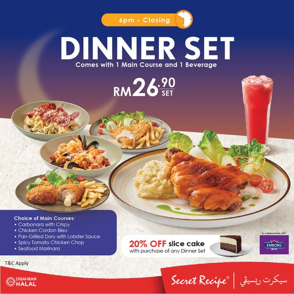 Lunch and dinner gets so much better with Secret Recipe's set meals — the  Curve