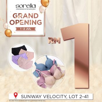 Sorella-Opening-Promo-at-Sunway-Velocity-2-350x350 - Fashion Accessories Fashion Lifestyle & Department Store Kuala Lumpur Lingerie Promotions & Freebies Selangor Underwear 