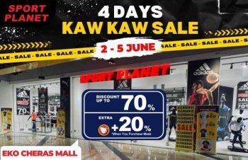 Sport-Planet-4-Days-Kaw-Kaw-Sale-at-Eko-Cheras-Mall-350x226 - Apparels Fashion Accessories Fashion Lifestyle & Department Store Footwear Kuala Lumpur Malaysia Sales Selangor Sportswear 