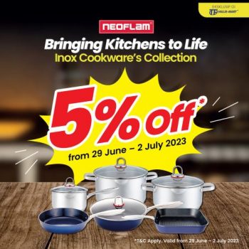 TF-Value-Mart-5-OFF-Neoflam-Inox-Cookware-Collection-Promotion-350x350 - Johor Kedah Kelantan Kuala Lumpur Melaka Negeri Sembilan Pahang Penang Perak Perlis Promotions & Freebies Putrajaya Sabah Sarawak Selangor Supermarket & Hypermarket Terengganu 