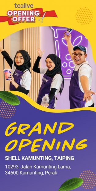 Tealive-Opening-Promotion-at-Shell-Kamunting-Taiping-313x625 - Beverages Food , Restaurant & Pub Perak Promotions & Freebies 
