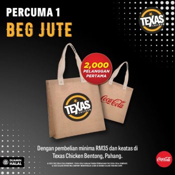 Texas-Chicken-Opening-Free-Jute-Bag-Giveaways-at-Bentong-5-350x350 - Beverages Food , Restaurant & Pub Pahang Promotions & Freebies 