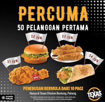 Texas-Chicken-Opening-Freebies-Giveaways-at-Bentong-350x341 - Beverages Food , Restaurant & Pub Pahang Promotions & Freebies 