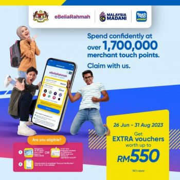 Touch-n-Go-eWallet-Claim-RM200-eBeliaRahmah-Get-Extra-Vouchers-Up-To-RM550-Promotion-1-350x350 - eWallet & Digital Currency Johor Kedah Kelantan Kuala Lumpur Melaka Negeri Sembilan Pahang Penang Perak Perlis Promotions & Freebies Putrajaya Sabah Sarawak Selangor Terengganu 