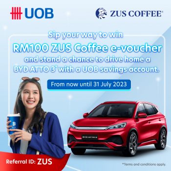 ZUS-Coffee-UOB-Promo-350x350 - Beverages Food , Restaurant & Pub Johor Kedah Kelantan Kuala Lumpur Melaka Negeri Sembilan Pahang Penang Perak Perlis Promotions & Freebies Putrajaya Sabah Sarawak Selangor Terengganu 