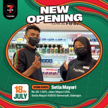 7-Eleven-7CAFe-Grand-Opening-at-Setia-Mayuri-350x350 - Beverages Food , Restaurant & Pub Promotions & Freebies Selangor Supermarket & Hypermarket 