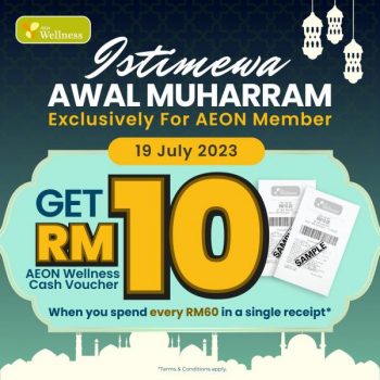 AEON-Wellness-Awal-Muharram-FREE-RM10-Cash-Voucher-Promotion-350x350 - Beauty & Health Cosmetics Health Supplements Johor Kedah Kelantan Kuala Lumpur Melaka Negeri Sembilan Pahang Penang Perak Perlis Personal Care Promotions & Freebies Putrajaya Sabah Sarawak Selangor Terengganu 