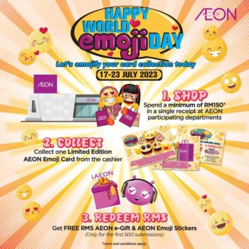 AEON-World-Emoji-Day-Promo-350x350 - Johor Kedah Kelantan Kuala Lumpur Melaka Negeri Sembilan Online Store Pahang Penang Perak Perlis Promotions & Freebies Putrajaya Sabah Sarawak Selangor Supermarket & Hypermarket Terengganu 