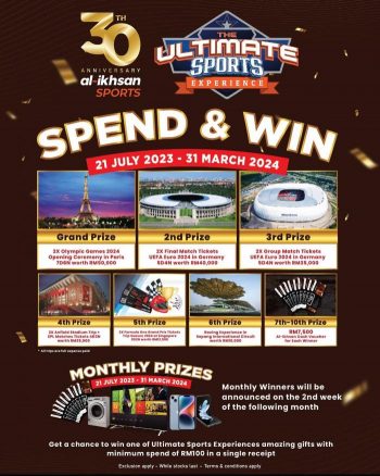 Al-Ikhsan-Sports-30th-Anniversary-Spend-Win-Promotion-350x438 - Johor Kedah Kelantan Kuala Lumpur Melaka Negeri Sembilan Online Store Others Pahang Penang Perak Perlis Promotions & Freebies Putrajaya Sabah Sarawak Selangor Terengganu 