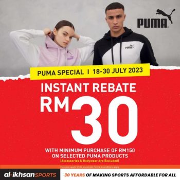 Al-Ikhsan-Sports-PUMA-RM30-Instant-Rebate-Promotion-350x350 - Apparels Fashion Accessories Fashion Lifestyle & Department Store Footwear Johor Kedah Kelantan Kuala Lumpur Melaka Negeri Sembilan Pahang Penang Perak Perlis Promotions & Freebies Putrajaya Sabah Sarawak Selangor Sportswear Terengganu 