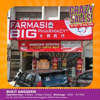 BIG-Pharmacy-Crazy-Sale-at-Bukit-Anggerik-350x350 - Beauty & Health Health Supplements Kuala Lumpur Malaysia Sales Personal Care Selangor 