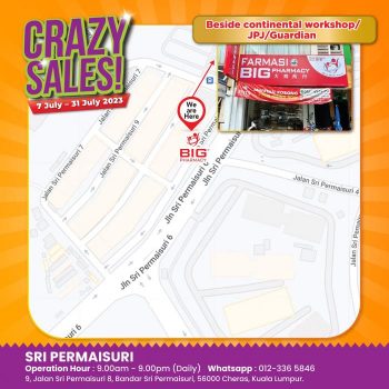 BIG-Pharmacy-Crazy-Sale-at-Sri-Permaisuri-6-350x350 - Beauty & Health Health Supplements Kuala Lumpur Malaysia Sales Personal Care Selangor 