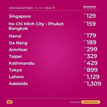 Batik-Air-Mid-Year-Sale-1-350x350 - Air Fare Johor Kedah Kelantan Kuala Lumpur Malaysia Sales Melaka Negeri Sembilan Online Store Pahang Penang Perak Perlis Putrajaya Sabah Sarawak Selangor Sports,Leisure & Travel Terengganu Travel Packages 