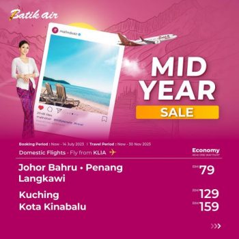 Batik-Air-Mid-Year-Sale-350x350 - Air Fare Johor Kedah Kelantan Kuala Lumpur Malaysia Sales Melaka Negeri Sembilan Online Store Pahang Penang Perak Perlis Putrajaya Sabah Sarawak Selangor Sports,Leisure & Travel Terengganu Travel Packages 