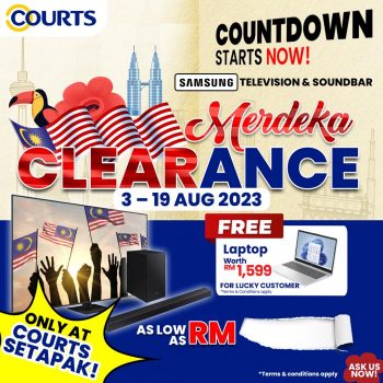COURTS-Merdeka-Clearance-Sale-at-Setapak-350x350 - Computer Accessories Electronics & Computers Home Appliances IT Gadgets Accessories Kitchen Appliances Kuala Lumpur Selangor Warehouse Sale & Clearance in Malaysia 