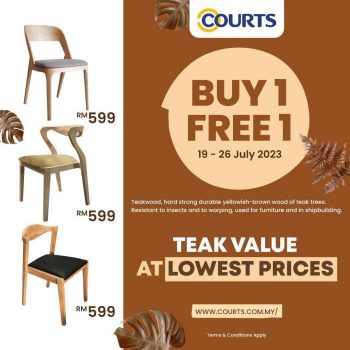 COURTS-Teak-Wood-Furniture-Deals-Buy-1-Free-1-Promotion-350x350 - Beddings Electronics & Computers Furniture Home & Garden & Tools Home Appliances Home Decor Home Hardware Johor Kedah Kelantan Kitchen Appliances Kuala Lumpur Melaka Negeri Sembilan Pahang Penang Perak Perlis Promotions & Freebies Putrajaya Sabah Sarawak Selangor Terengganu 