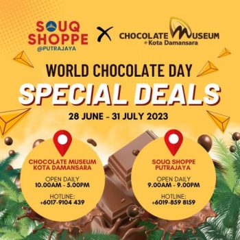 Chocolate-Museum-World-Chocolate-Day-Promotion-350x350 - Beverages Food , Restaurant & Pub Promotions & Freebies Putrajaya Selangor 