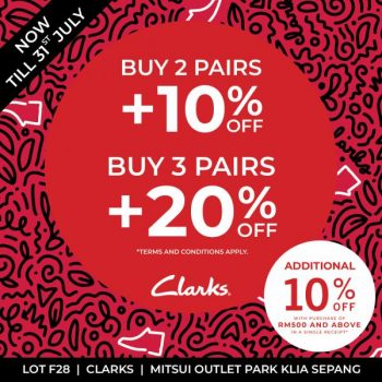 Clarks-2-Day-Special-Sale-at-Mitsui-Outlet-Park-350x350 - Fashion Accessories Fashion Lifestyle & Department Store Footwear Malaysia Sales Selangor 