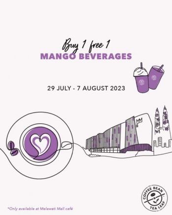 Coffee-Bean-Opening-Buy-1-FREE-1-Mango-Beverage-Promotion-at-Melawati-Mall-1-350x438 - Beverages Food , Restaurant & Pub Kuala Lumpur Promotions & Freebies Selangor 