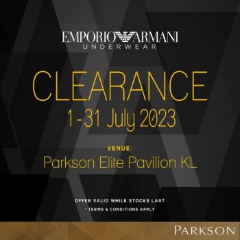 Emporio-Armani-Underwear-Clearance-Sale-at-Parkson-Elite-Pavilion-KL-350x350 - Warehouse Sale & Clearance in Malaysia 