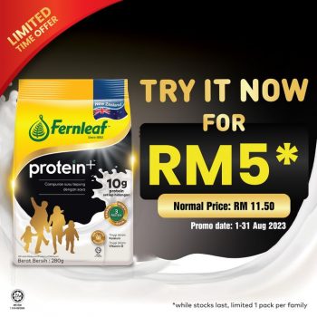 Fernleaf-Protein-Milk-Powder-Promo-350x350 - Johor Kedah Kelantan Kuala Lumpur Melaka Negeri Sembilan Pahang Penang Perak Perlis Promotions & Freebies Putrajaya Sabah Sarawak Selangor Supermarket & Hypermarket Terengganu 