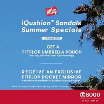 Fitflop-iQushion-Sandals-Summer-Promotion-at-SOGO-Kuala-Lumpur-350x350 - Fashion Accessories Fashion Lifestyle & Department Store Footwear Kuala Lumpur Promotions & Freebies Selangor 