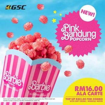 GSC-Barbie-Movie-Pink-Bandung-Popcorn-350x350 - Cinemas Johor Kedah Kelantan Kuala Lumpur Melaka Movie & Music & Games Negeri Sembilan Pahang Penang Perak Perlis Promotions & Freebies Putrajaya Sabah Sarawak Selangor Terengganu 