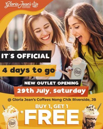 Gloria-Jeans-Coffees-Opening-Promo-at-Nong-Chik-Riverside-350x438 - Beverages Food , Restaurant & Pub Johor Promotions & Freebies 