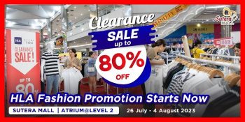 HLA-Clearance-Sale-at-Sutera-Mall-Johor-Bahru-350x175 - Apparels Fashion Accessories Fashion Lifestyle & Department Store Johor Warehouse Sale & Clearance in Malaysia 
