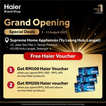 Haier-Grand-Opening-Special-Deals-at-Hulu-Langat-1-350x350 - Electronics & Computers Home Appliances Kitchen Appliances Promotions & Freebies Selangor 