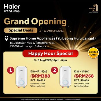 Haier-Grand-Opening-Special-Deals-at-Hulu-Langat-3-350x350 - Electronics & Computers Home Appliances Kitchen Appliances Promotions & Freebies Selangor 