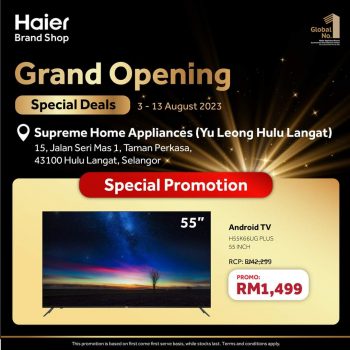 Haier-Grand-Opening-Special-Deals-at-Hulu-Langat-6-350x350 - Electronics & Computers Home Appliances Kitchen Appliances Promotions & Freebies Selangor 