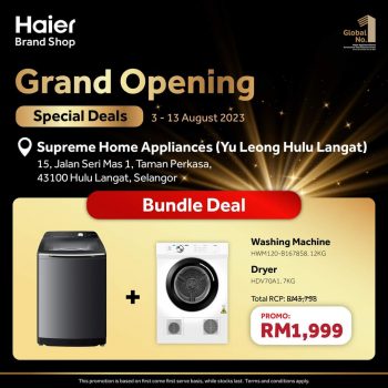 Haier-Grand-Opening-Special-Deals-at-Hulu-Langat-7-350x350 - Electronics & Computers Home Appliances Kitchen Appliances Promotions & Freebies Selangor 