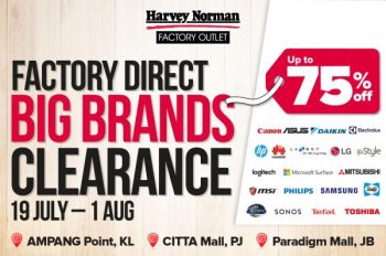 Harvey-Norman-Factory-Outlet-Big-Brands-Clearance-Sale-350x232 - Beddings Electronics & Computers Furniture Home & Garden & Tools Home Appliances Home Decor Johor Kitchen Appliances Kuala Lumpur Selangor Warehouse Sale & Clearance in Malaysia 