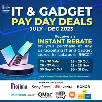 IT-Gadget-Pay-Day-Deals-at-LaLaport-BBCC-350x350 - Computer Accessories Electronics & Computers IT Gadgets Accessories Kuala Lumpur Promotions & Freebies Selangor 