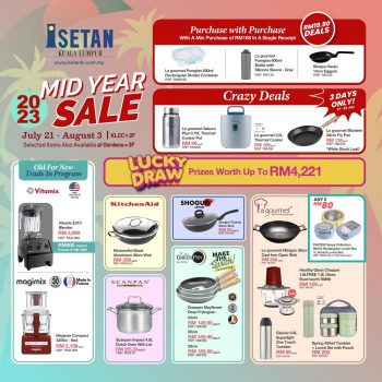 Isetan-Mid-Year-Sale-Kitchenware-Promotion-350x350 - Home & Garden & Tools Kitchenware Kuala Lumpur Promotions & Freebies Selangor 