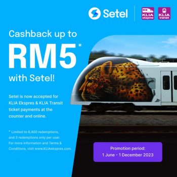 KLIA-Ekspres-or-KLIA-Transit-tickets-Free-RM5-Cashback-with-Setel-350x350 - Johor Kedah Kelantan Kuala Lumpur Melaka Negeri Sembilan Online Store Others Pahang Penang Perak Perlis Promotions & Freebies Putrajaya Sabah Sarawak Selangor Sports,Leisure & Travel Terengganu Transportation 