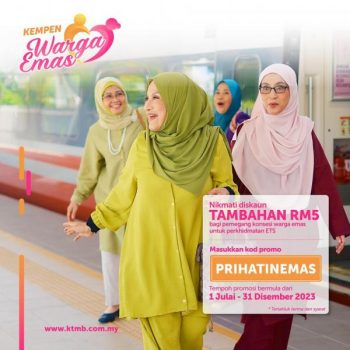 KTM-ETS-Senior-Citizen-Extra-RM5-OFF-Promotion-350x350 - Johor Kedah Kelantan Kuala Lumpur Melaka Negeri Sembilan Others Pahang Penang Perak Perlis Promotions & Freebies Putrajaya Sabah Sarawak Selangor Terengganu 