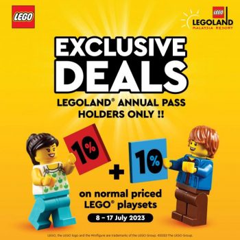 LEGOLAND-Annual-Pass-Holders-10-OFF-10-OFF-LEGO-Playsets-Promotion-350x350 8-17 Jul 2023: LEGOLAND Annual Pass Holders 10% OFF + 10% OFF LEGO Playsets Promotion