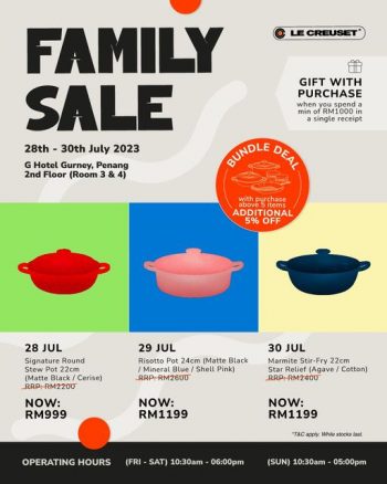 Le-Creuset-Family-Sale-350x438 - Home & Garden & Tools Kitchenware Malaysia Sales Penang 