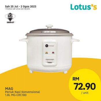 Lotuss-Electrical-Appliances-Promotion-5-350x350 - Computer Accessories Electronics & Computers Home Appliances IT Gadgets Accessories Johor Kedah Kelantan Kuala Lumpur Melaka Negeri Sembilan Pahang Penang Perak Perlis Promotions & Freebies Putrajaya Sabah Sarawak Selangor Supermarket & Hypermarket Terengganu 