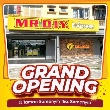 MR.DIY-Grand-Opening-Free-Umbrella-or-Water-Bottle-Promotion-at-Taman-Semenyih-Ria-Semenyih-350x351 - Home & Garden & Tools Others Promotions & Freebies Safety Tools & DIY Tools Selangor 