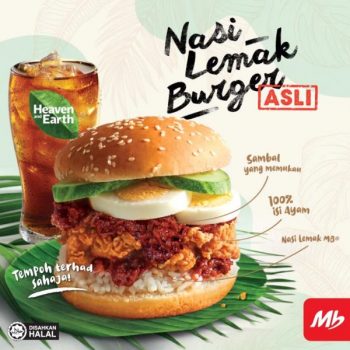 Marrybrown-Nasi-Lemak-Burger-Asli-Promo-350x350 - Beverages Food , Restaurant & Pub Johor Kedah Kelantan Kuala Lumpur Melaka Negeri Sembilan Pahang Penang Perak Perlis Promotions & Freebies Putrajaya Sabah Sarawak Selangor Terengganu 