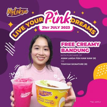 MyLaksa-Creamy-Bandung-for-Free-Promo-350x350 - Beverages Food , Restaurant & Pub Johor Kedah Kelantan Kuala Lumpur Melaka Negeri Sembilan Pahang Penang Perak Perlis Promotions & Freebies Putrajaya Sabah Sarawak Selangor Terengganu 