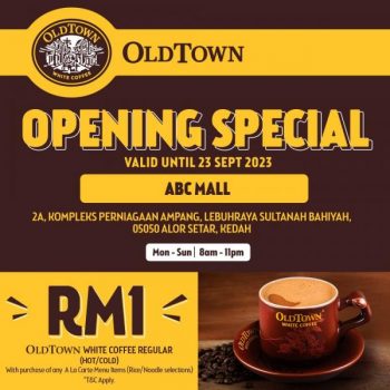Oldtown-Opening-Promo-at-ABC-Mall-350x350 - Beverages Food , Restaurant & Pub Kedah Promotions & Freebies 